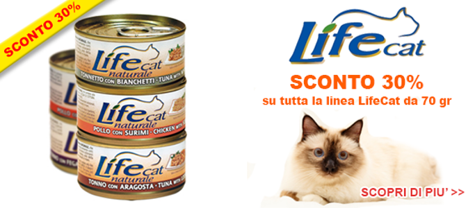 Offerta cibo umido per gatti Lifecat