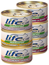 Sconto sul cibo umido per gatti LifeCat 70 gr