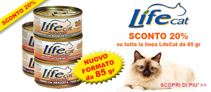 Novità LifeCat cibo umido gatto da 85 Gr